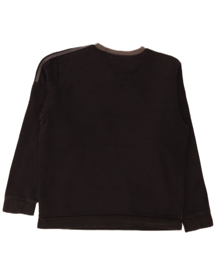 Adidas Herre Sweatshirt Jumper Large Grå Colourblock Bomuld