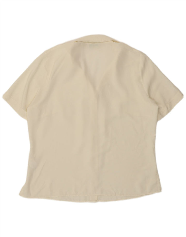 Marks & Spencer kortærmet skjorte til kvinder UK 18 XL Off White