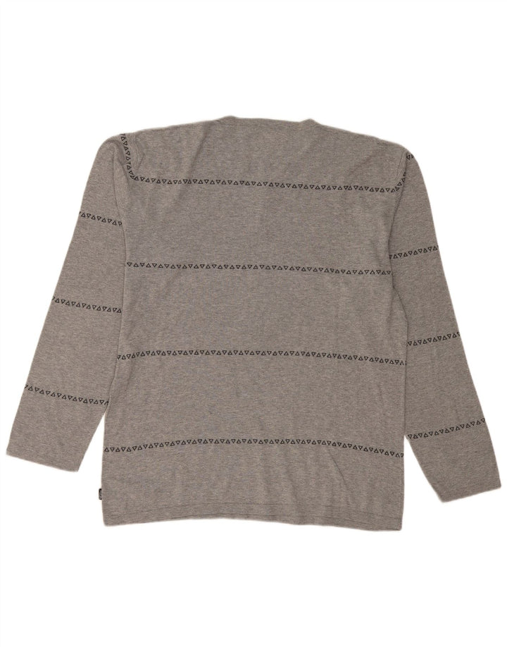 VANS Herre Top Langærmet XL Grå Geometrisk