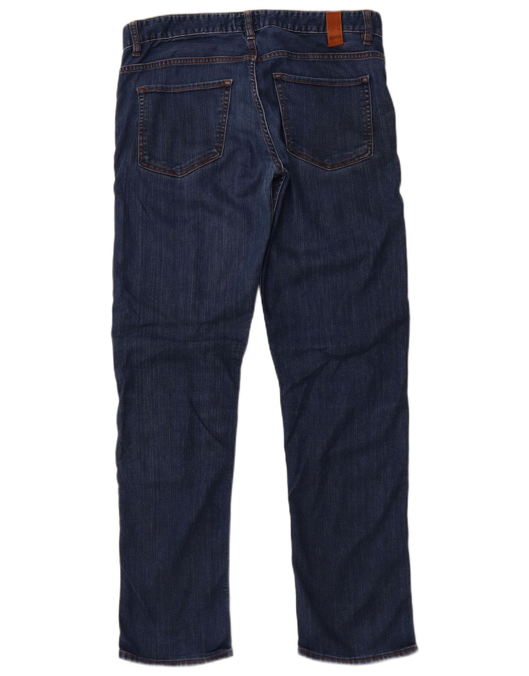 HUGO BOSS Dame Slim Jeans W33 L32 Blå Bomuld