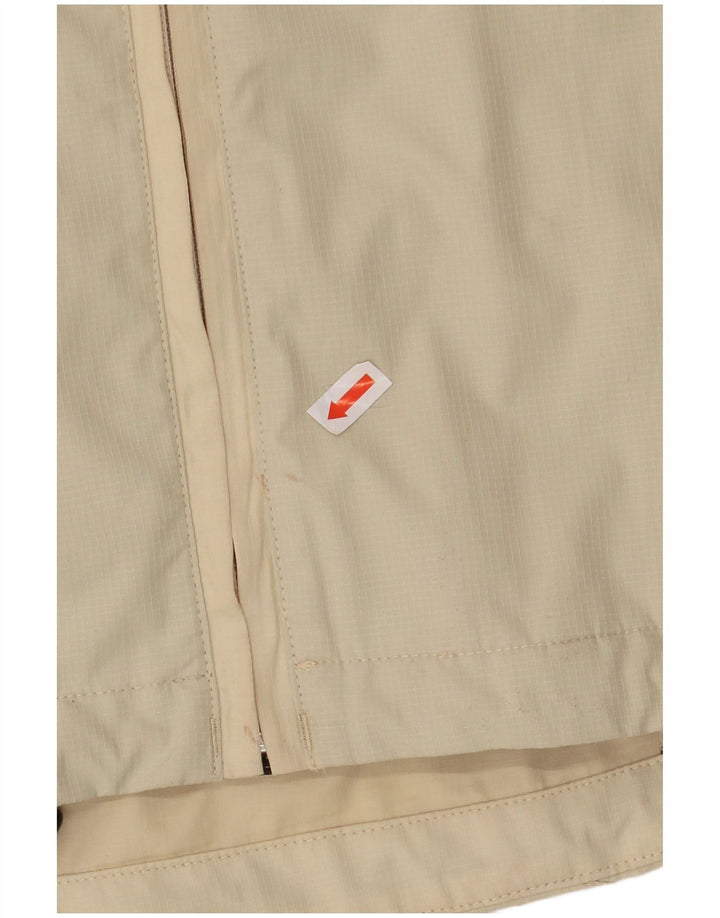 JACK WOLFSKIN Oversized regnjakke til kvinder UK 10 Small Beige Colourblock