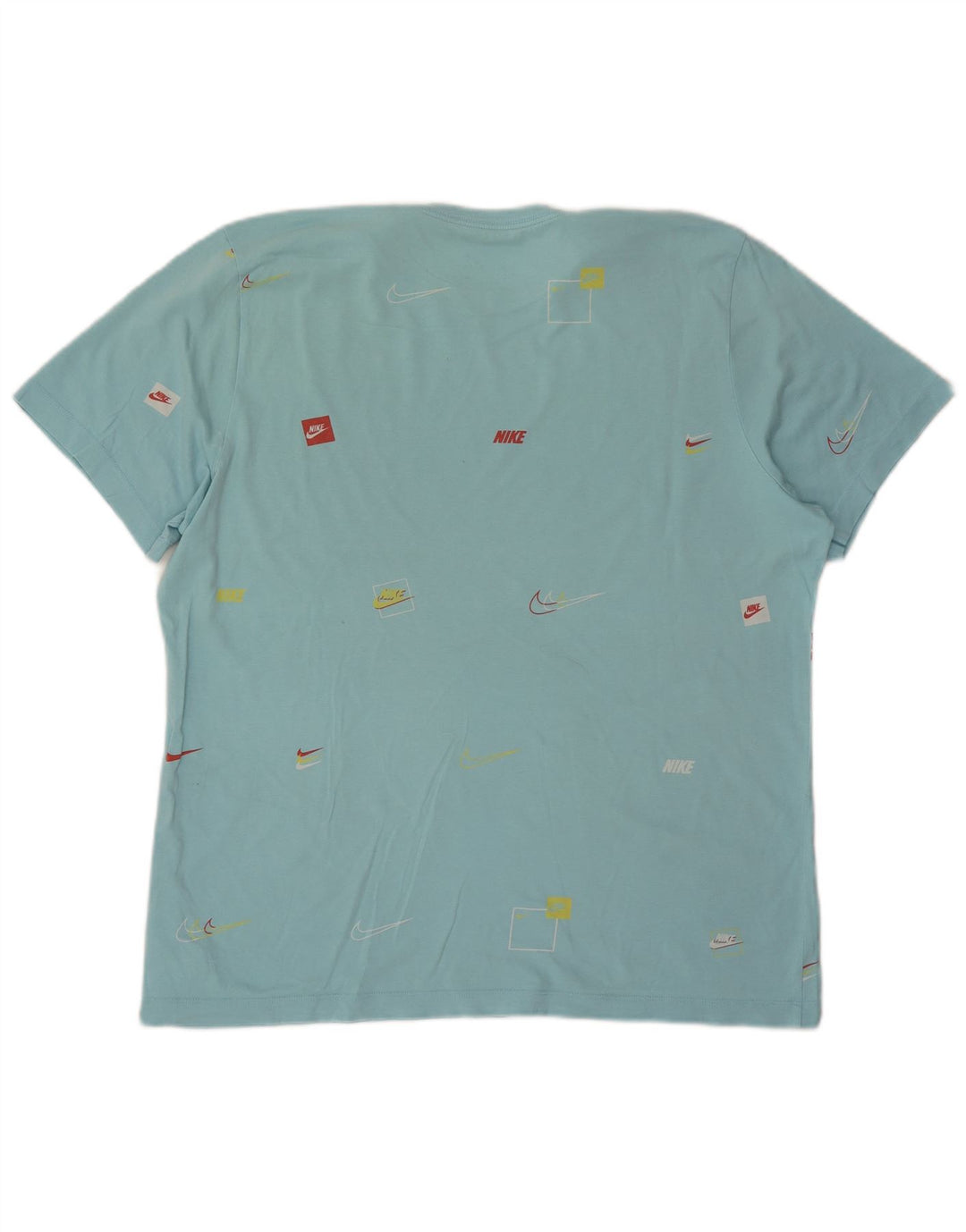 Nike grafisk T-shirt top til mænd XL blå bomuld