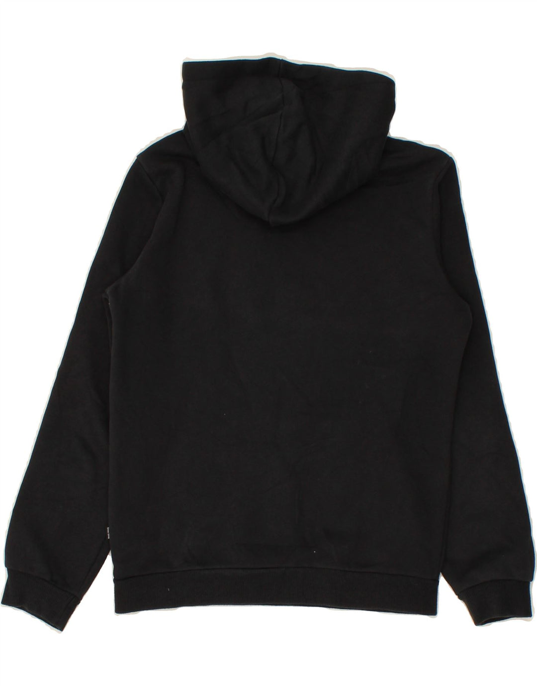PUMA Boys Graphic Hoodie Jumper 11-12 Years Black Vintage Puma and Second-Hand Puma from Messina Hembry 