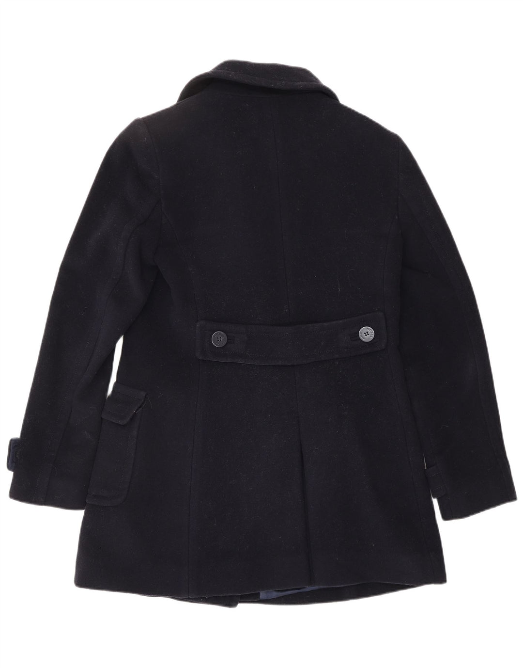 HOBBS Womens Pea Coat UK 10 Small Navy Blue Uld
