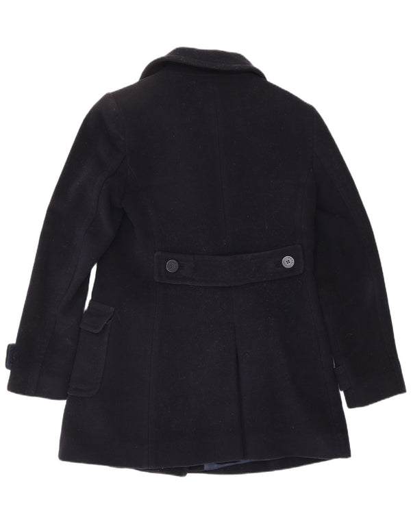 HOBBS Womens Pea Coat UK 10 Small Navy Blue Uld