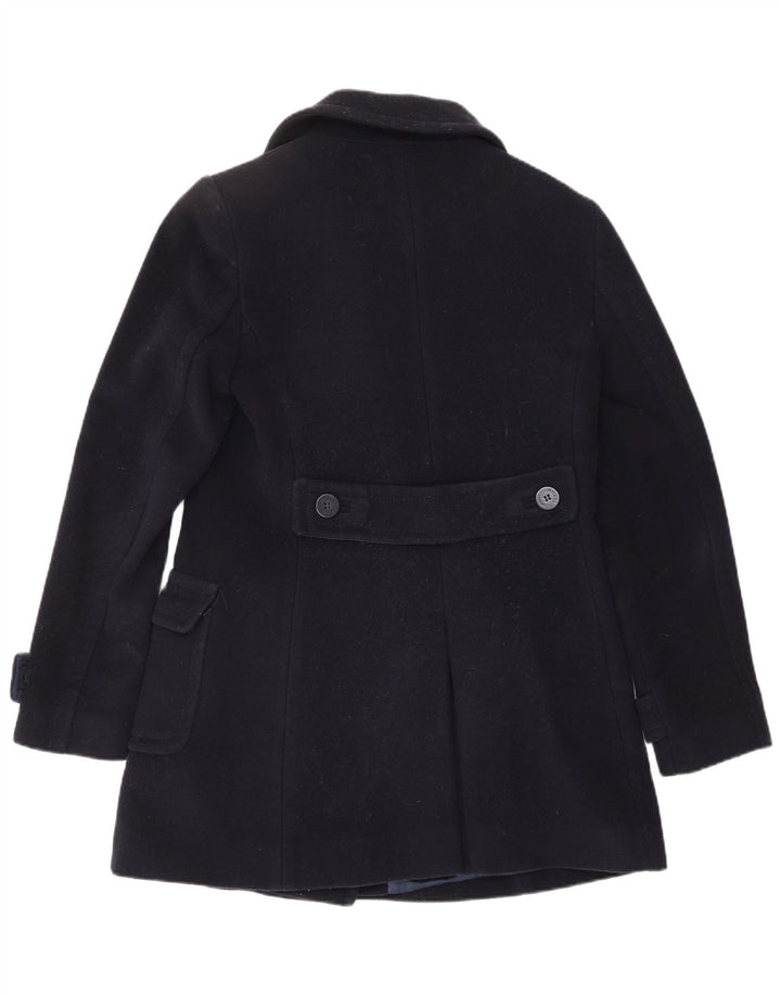 HOBBS Womens Pea Coat UK 10 Small Navy Blue Uld