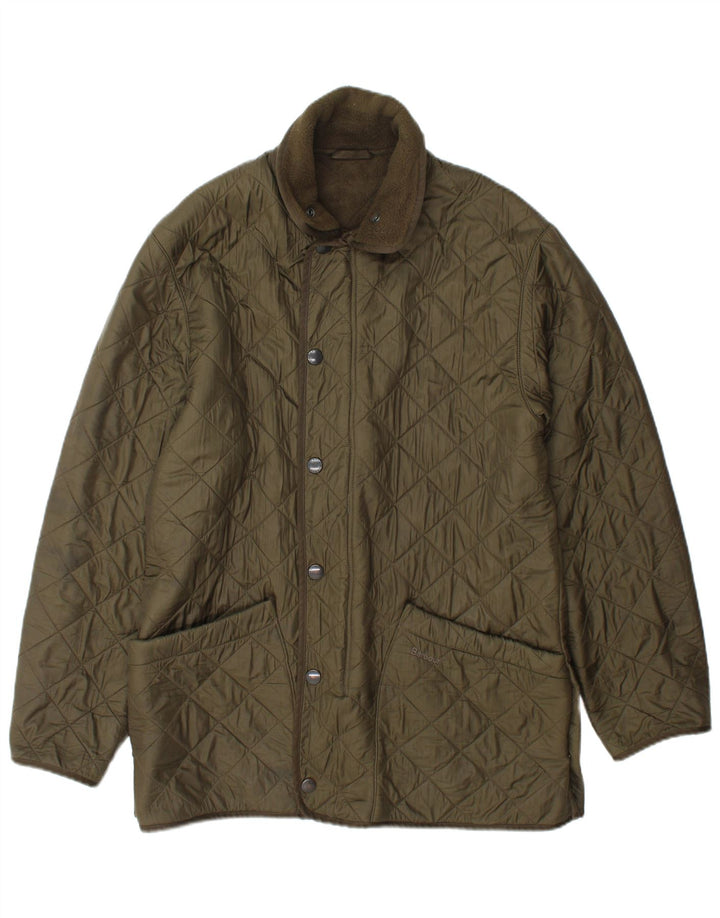 Barbour Herre quiltet jakke UK 36 Lille grøn polyamid