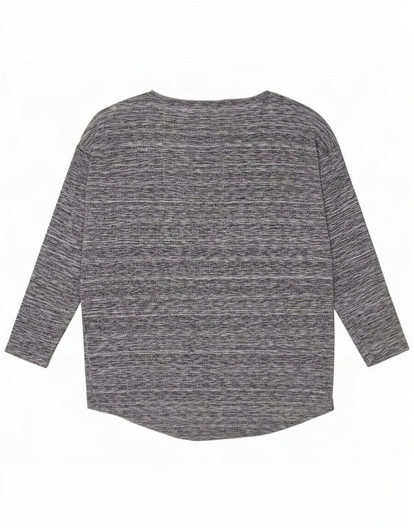 Phase Eight Dame Top Langærmet UK 12 Medium Grey Flecked Viscose