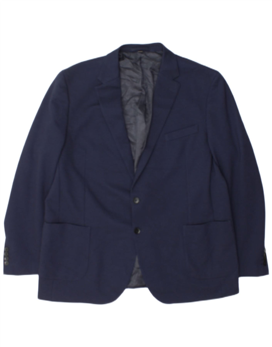 Marks & Spencer Herre 2-knaps blazerjakke UK 48 2XL Marineblå polyamid