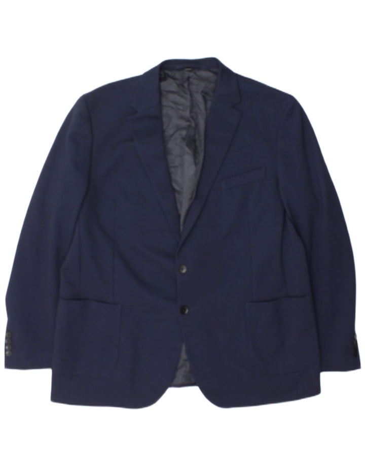 Marks & Spencer Herre 2-knaps blazerjakke UK 48 2XL Marineblå polyamid