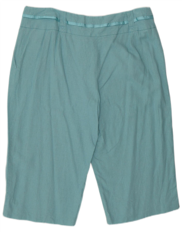 Marks & Spencer Dame Bermuda Chino Shorts UK 16 Large W34 Turkis