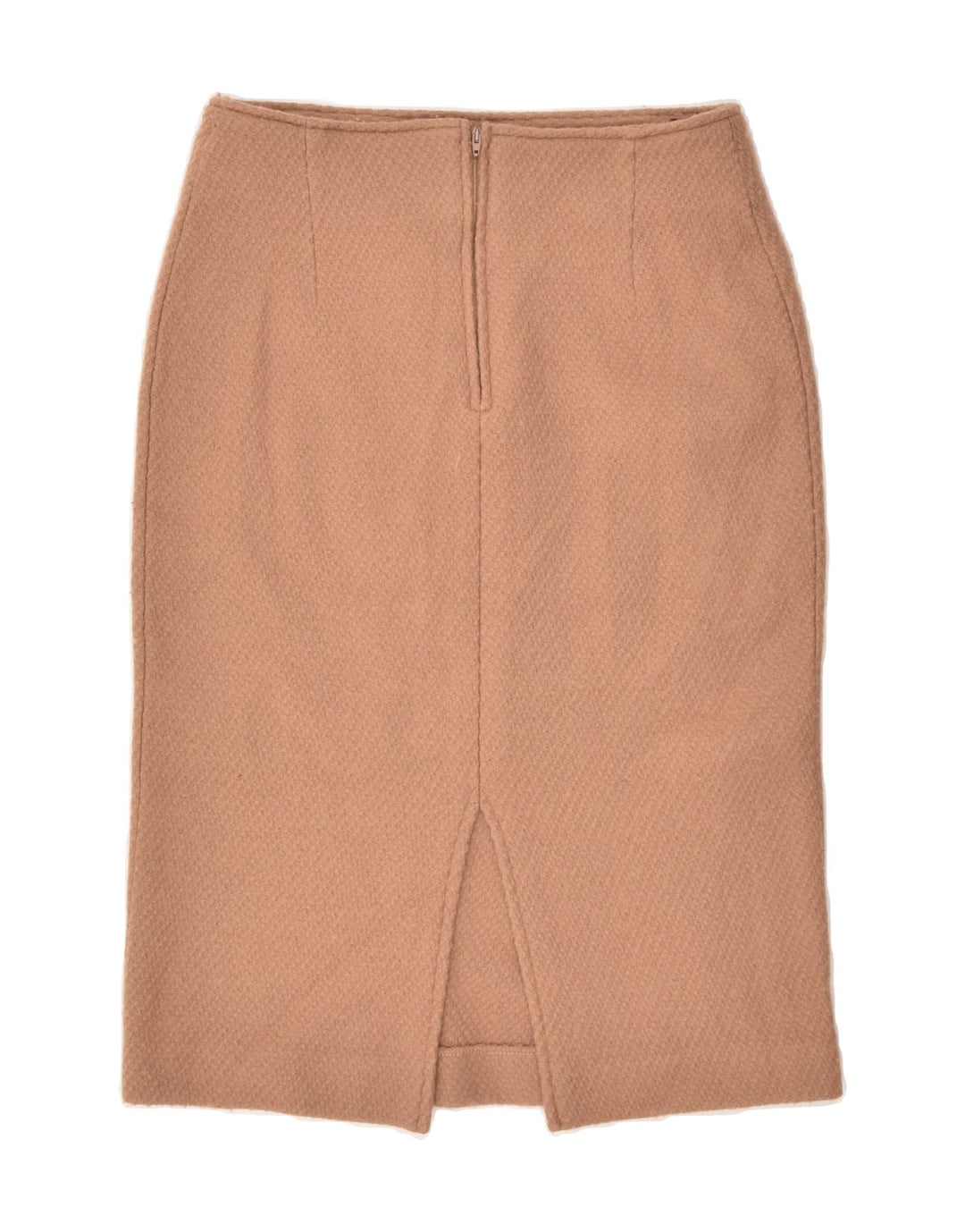 VINTAGE Womens Straight Skirt IT 44 Medium W26  Beige Wool | Vintage Vintage | Thrift | Second-Hand Vintage | Used Clothing | Messina Hembry 