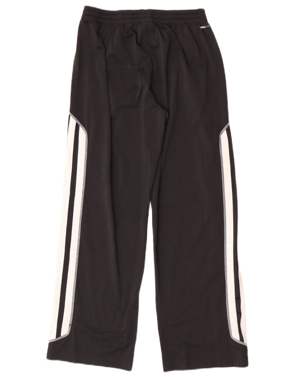 Adidas Boys Climalite Tracksuit Trousers 13-14 Years Black Polyester