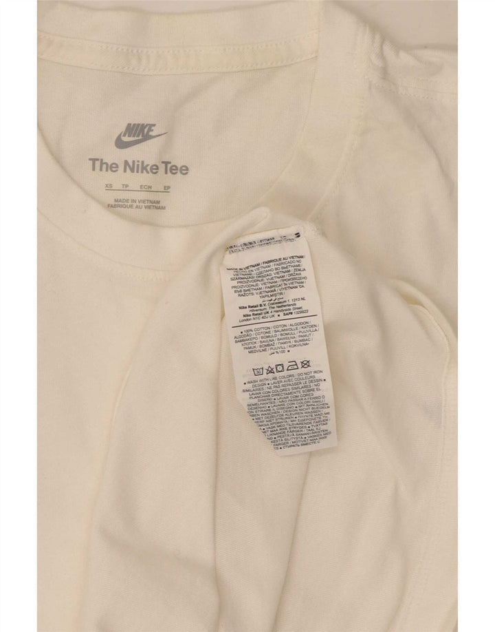 Nike Herre T-shirt Top XS Hvid Bomuld