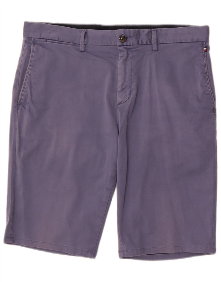 Tommy Hilfiger Herre Chino Shorts W34 Stor Blå Bomuld