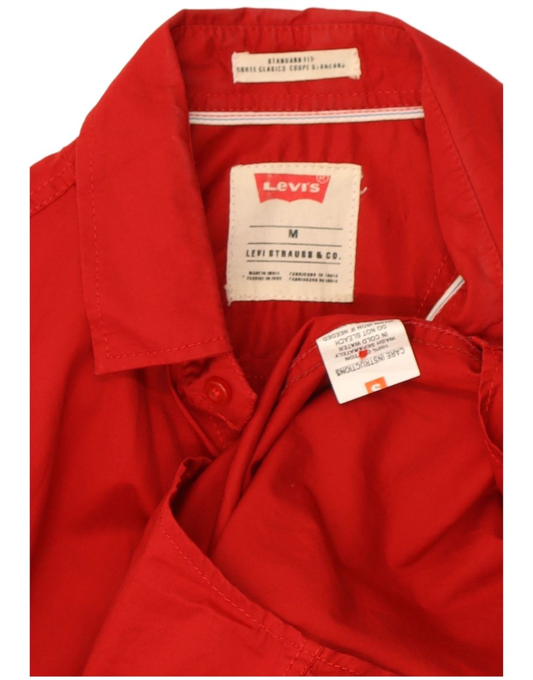 Levi's Herre Standard Fit skjorte Medium Rød Bomuld