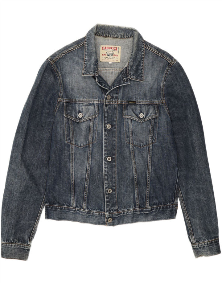 CASUCCI Womens Denim Jacket UK 20 2XL Blue Cotton Vintage Casucci and Second-Hand Casucci from Messina Hembry 