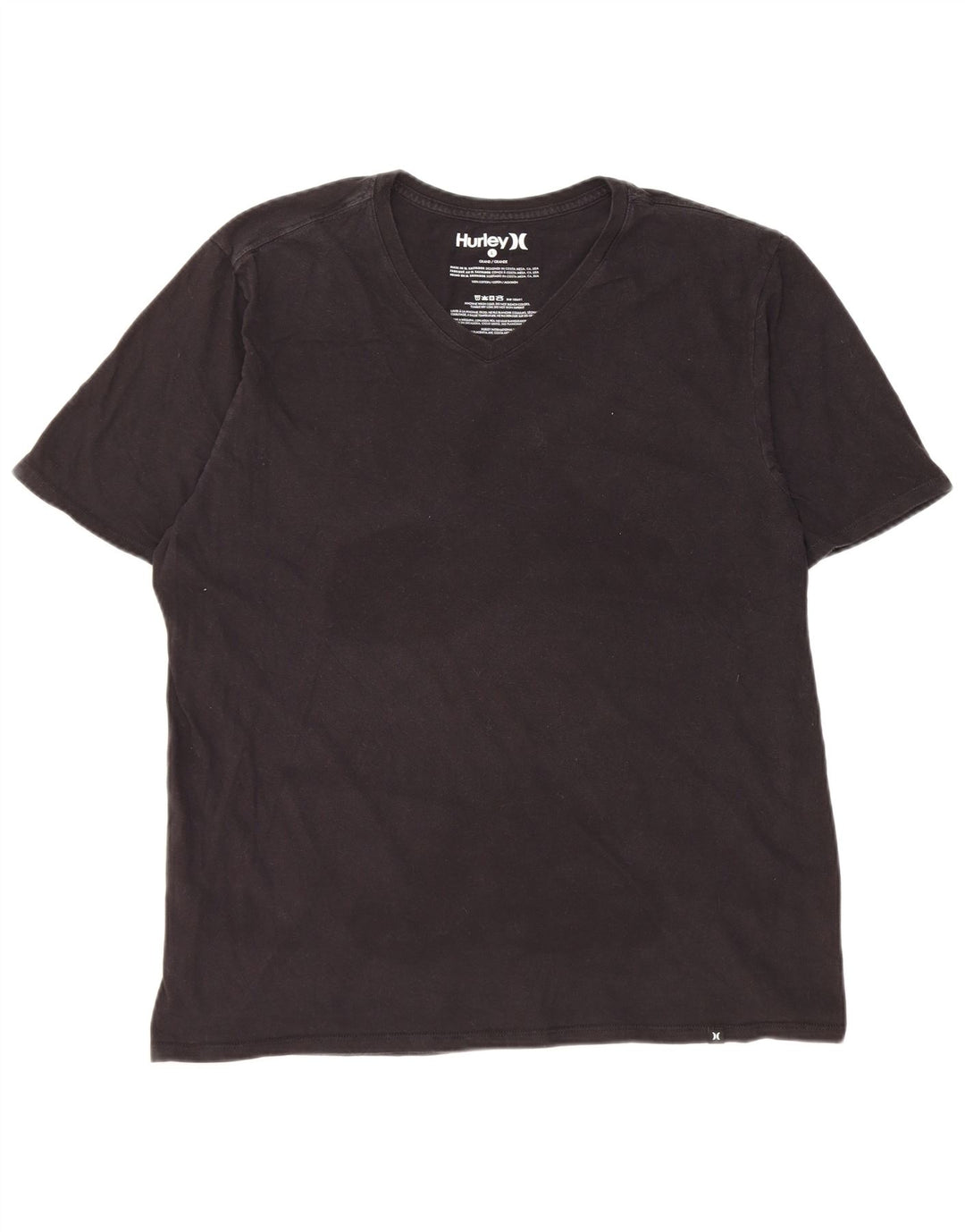 Hurley Herre Kortærmet Regular T-Shirt Top Stor Sort Bomuld
