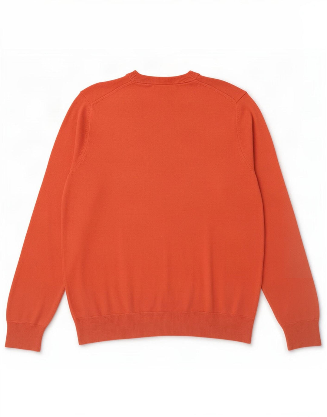 Marks & Spencer Herre sweater med rund hals, stor orange