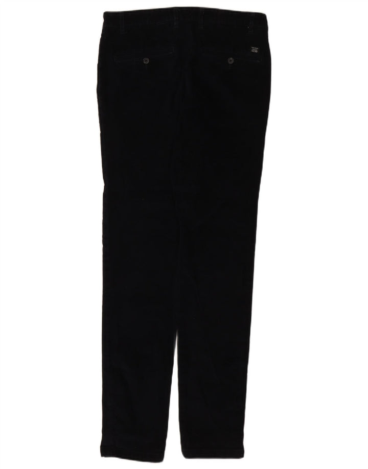 JULES Mens Slim Corduroy Trousers W30 L32 Navy Blue