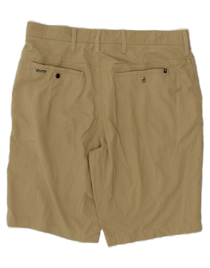 HURLEY Mens Chino Shorts W31 Medium Beige Polyester Vintage Hurley and Second-Hand Hurley from Messina Hembry 