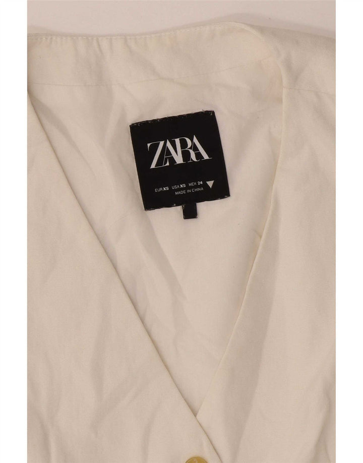 Zara Damevest UK 6 XS Hvid