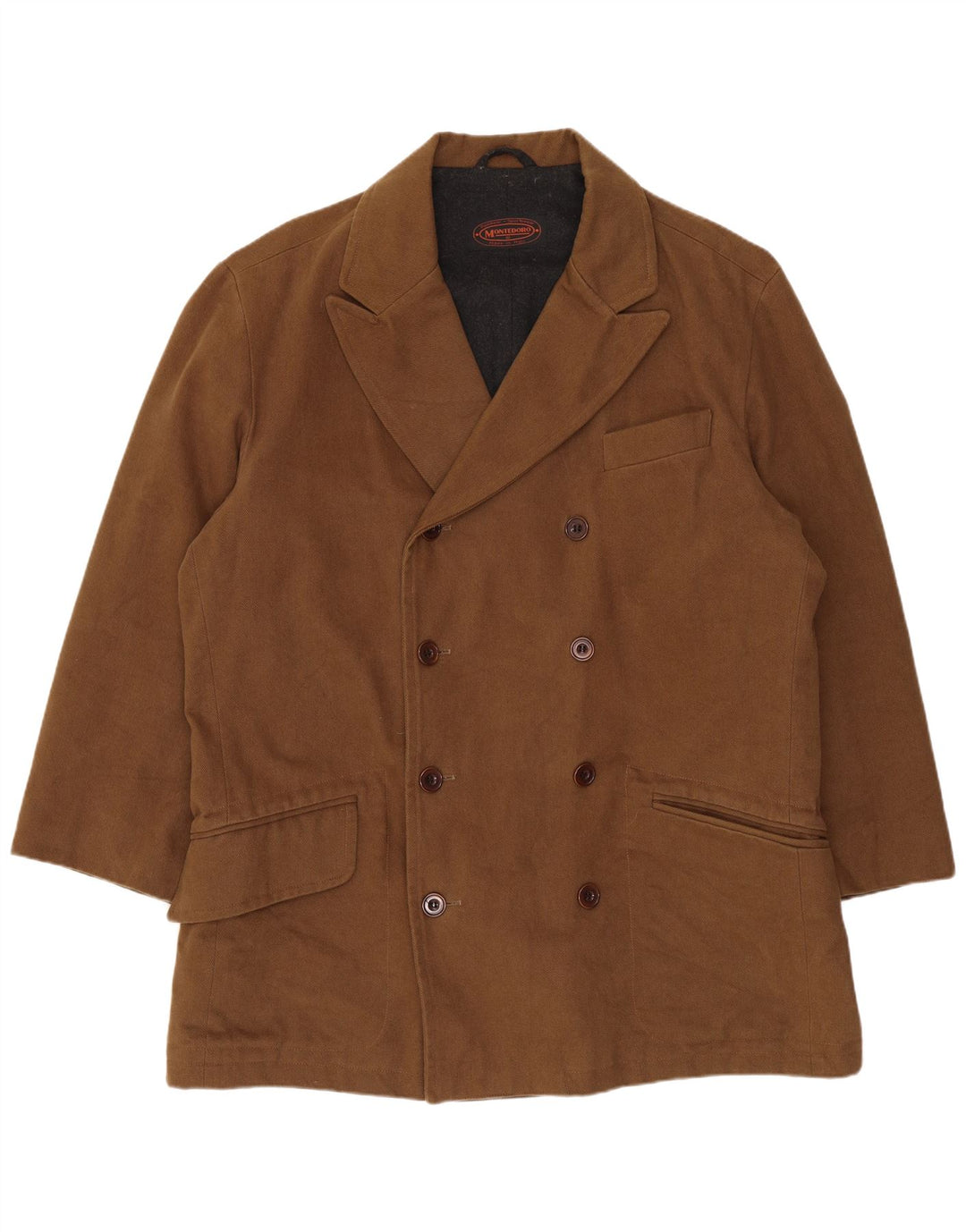 Montedoro Herre Dobbeltradet Frakke UK 42 XL Brun