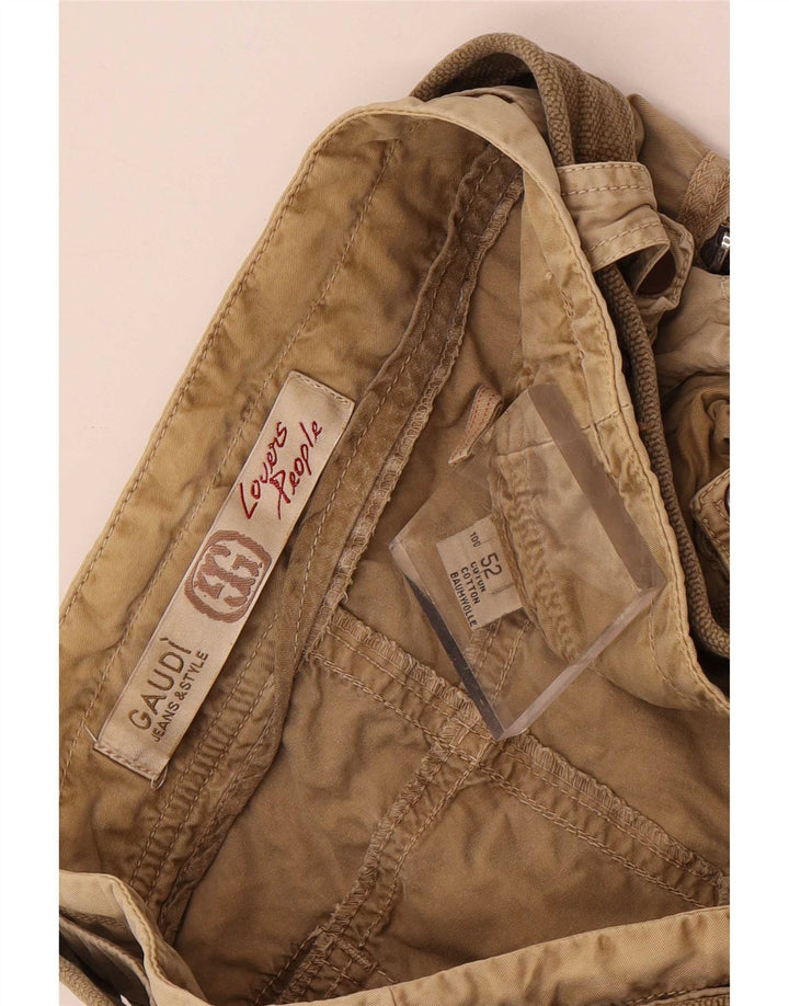 Gaudi Herre Cargo Shorts IT 52 XL W38 Beige Bomuld