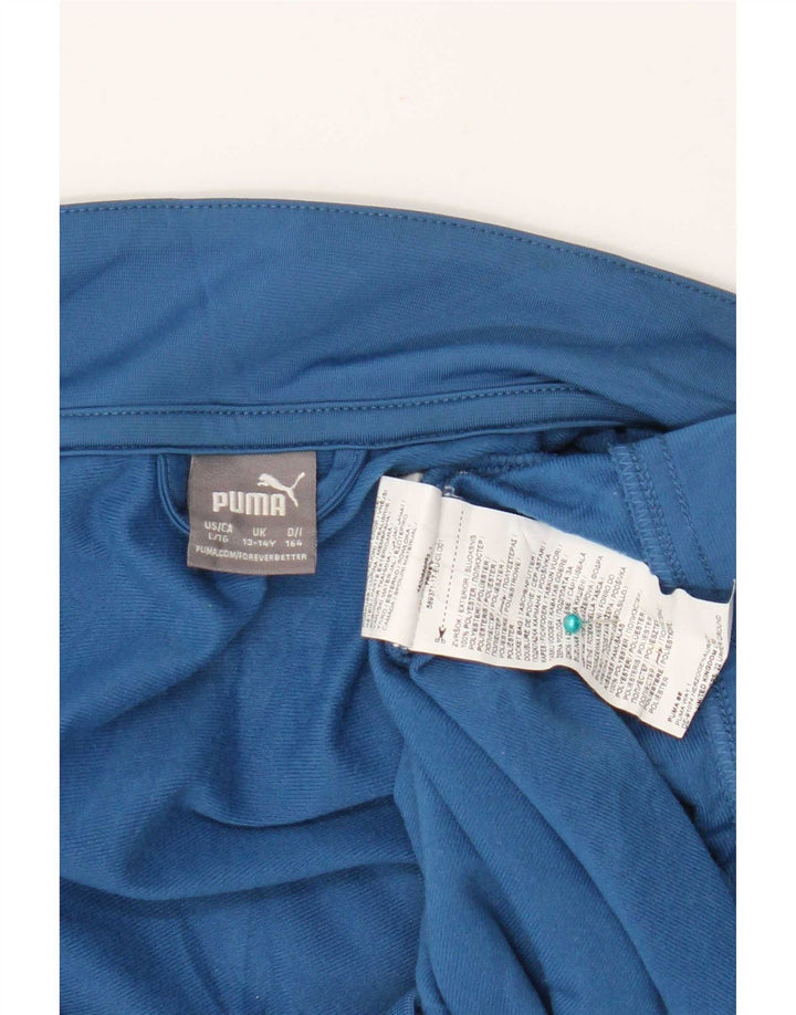 Puma Træningsdragt Topjakke til drenge 13-14 år Blå Colourblock Polyester