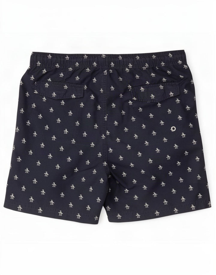 Penguin Herre grafiske svømmeshorts Medium Navy Blue