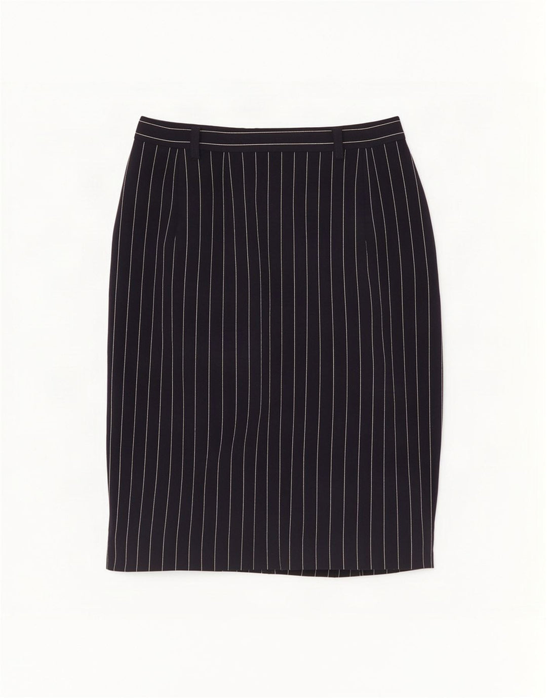 Mondi Midi-nederdel til kvinder EU 40 Medium W28 Marineblå stribet polyester