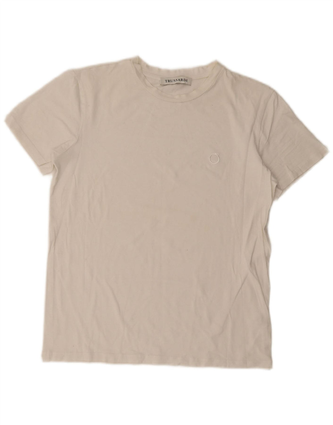 Trussardi Dame T-Shirt Top UK 14 Large White