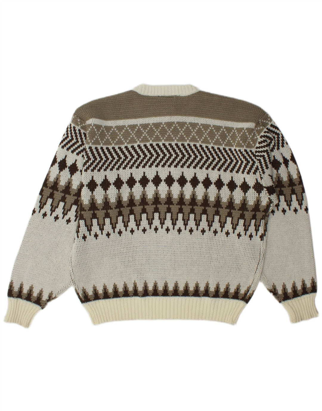 C & A Herre sweater med rund hals IT 56/58 XL Flerfarvet Fair Isle