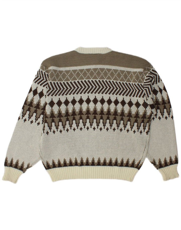 C & A Herre sweater med rund hals IT 56/58 XL Flerfarvet Fair Isle