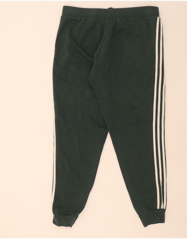 Adidas Mens Tracksuit Trousers Joggers XL Green Cotton