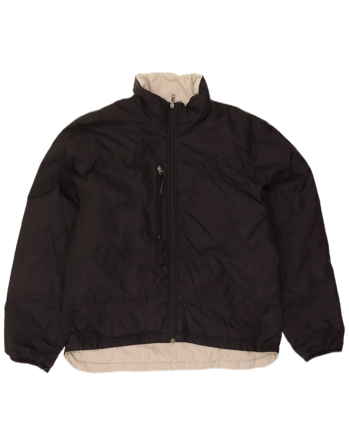 Timberland Herre vendbar polstret jakke UK 40 Stor sort nylon