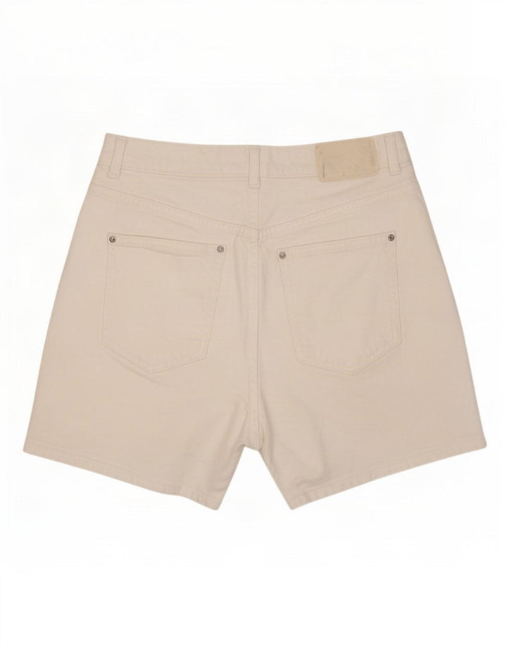 Zara denimshorts til kvinder EU 40 Medium W30 Hvid