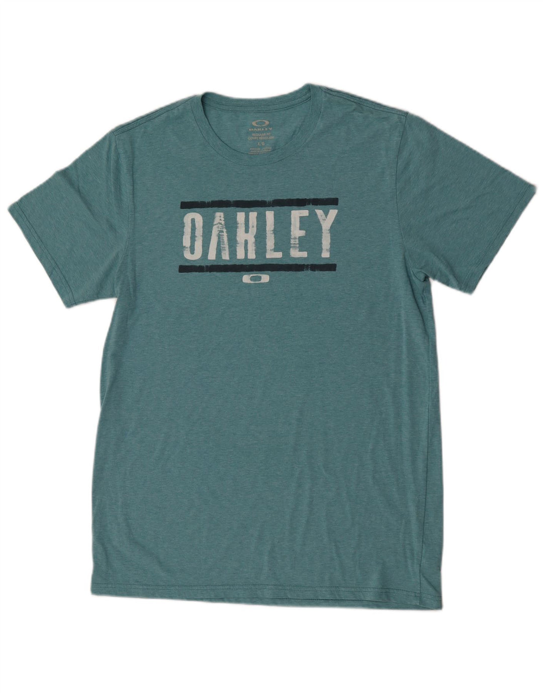 OAKLEY Herre Regular Fit grafisk T-shirt Top Stor grøn bomuld