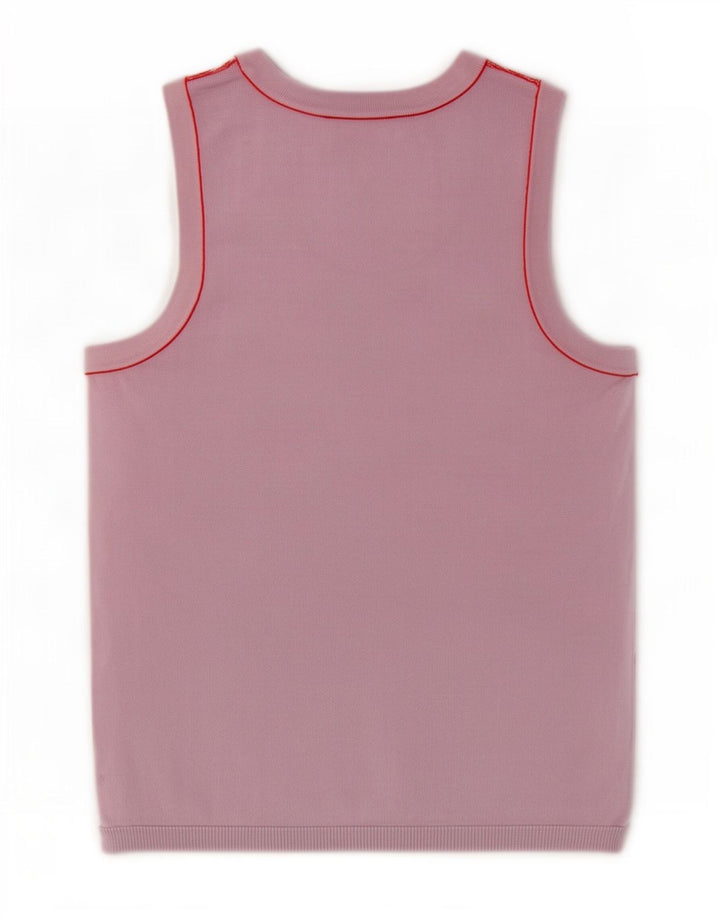 Zara Damevest Top UK 14 Large Pink Viscose