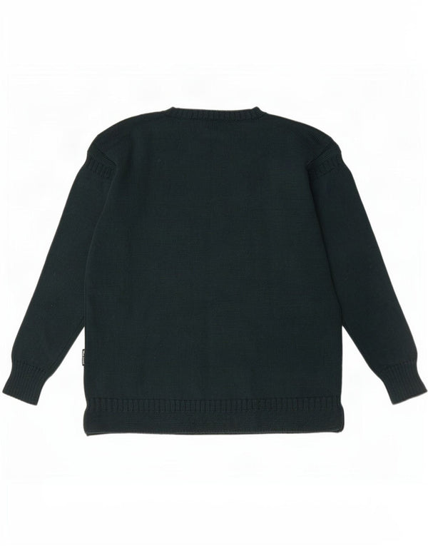 WoolOvers Herre Crew Neck Jumper Sweater XL Grøn uld