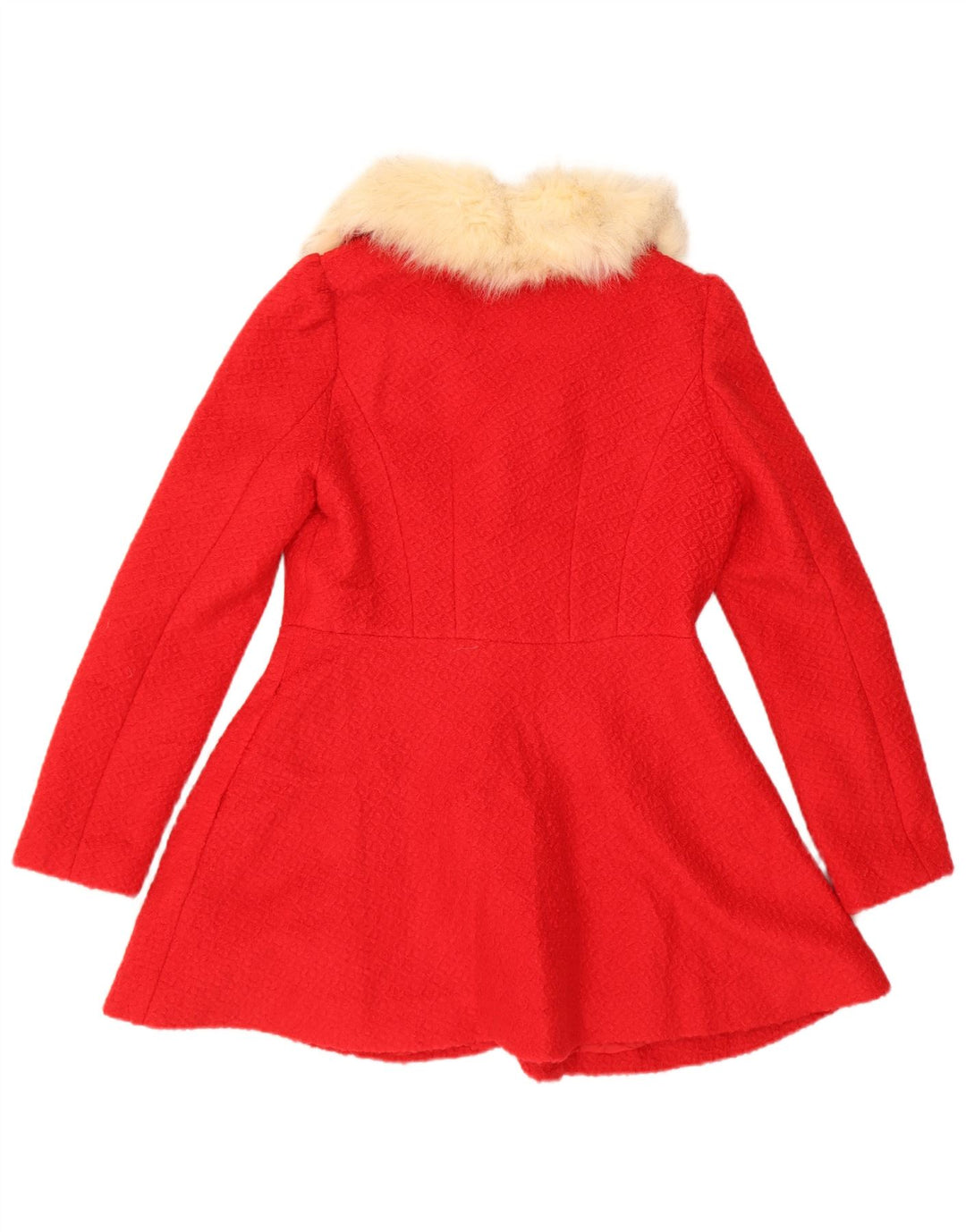 CACHE Girls Overcoat 13-14 Years Medium Red Polyester