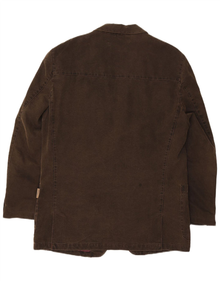 Camel Active Herre 2 Button Blazer Jacket IT 50 Stor Brun Bomuld