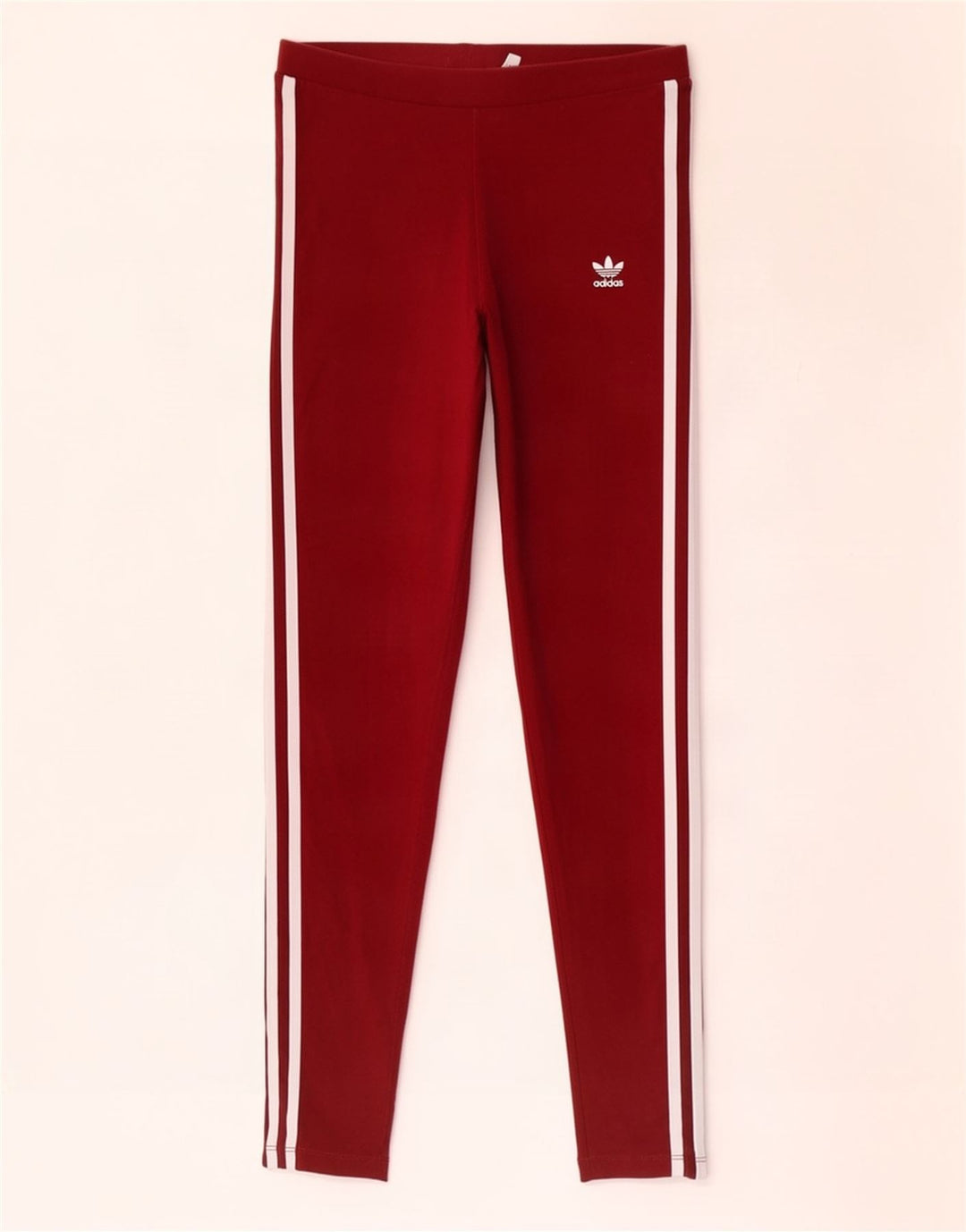 Adidas Dame Leggings UK 10 Små rødbrun bomuld
