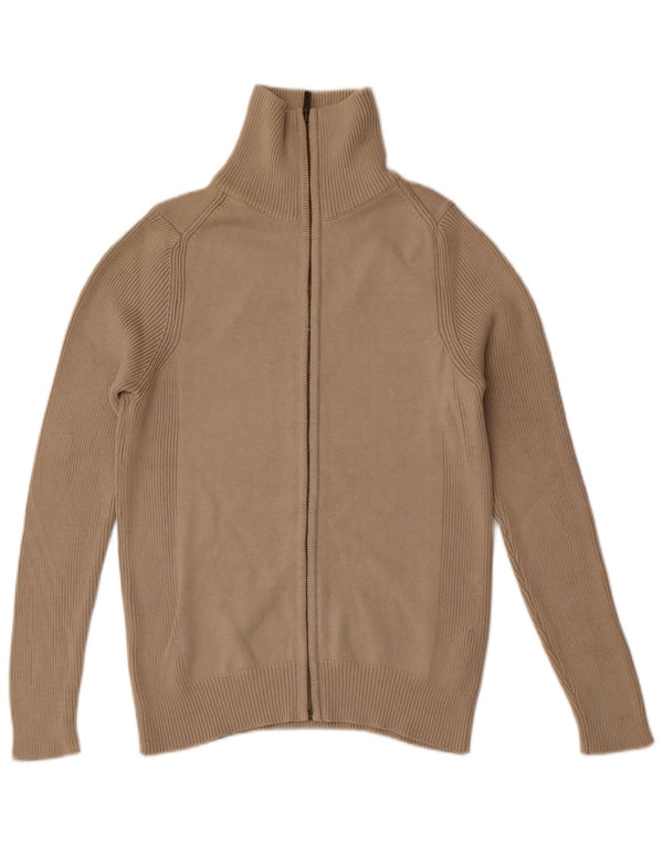 Zara Herre cardigan sweater Medium Beige Bomuld