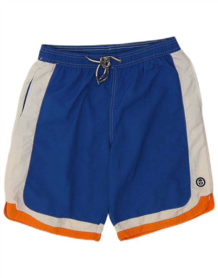 Sergio Tacchini Badeshorts til mænd Medium Blue Colourblock Polyamid