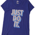 Nike grafisk T-shirt top til mænd, stor blå bomuld