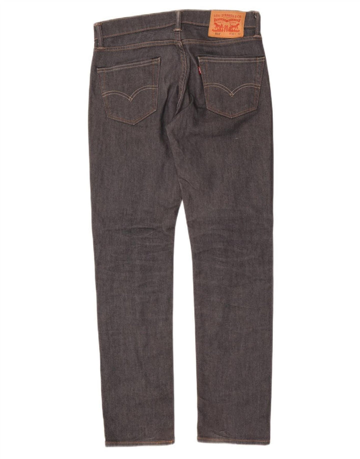 Levi's Herre 511 Slim Jeans W30 L32 Grå Bomuld
