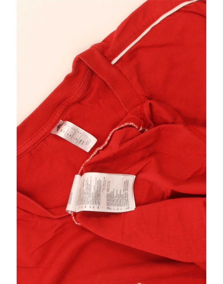 Adidas T-shirt til mænd Medium rød bomuld