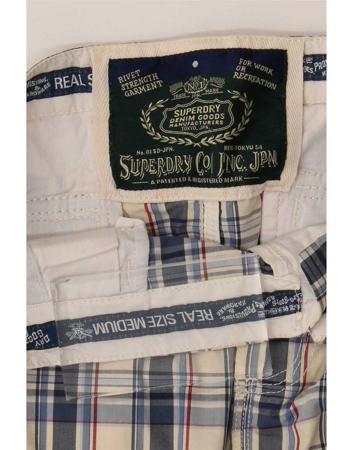 Superdry Cargo-nederdel til kvinder Medium W30 Flerfarvet ternet bomuld
