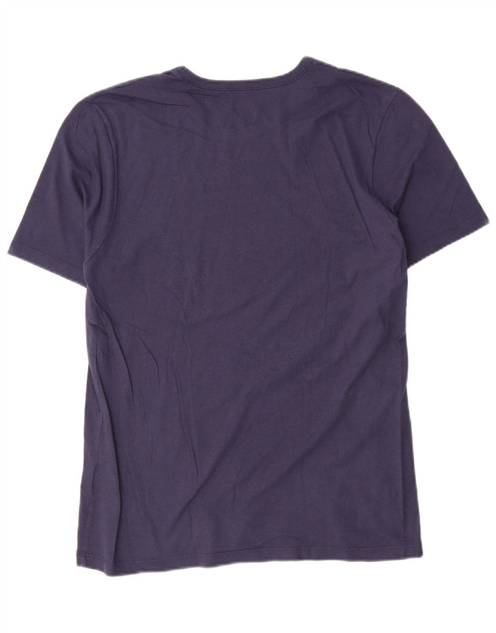Hugo Boss Herre T-Shirt Top Medium Marineblå Bomuld